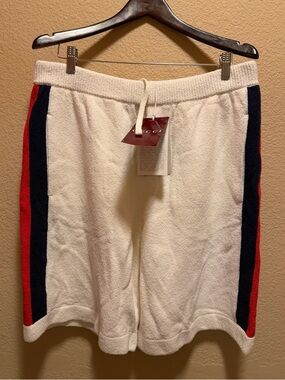 New Gucci Logo Colors Shorts White Size XL / 36 - 40 Waist